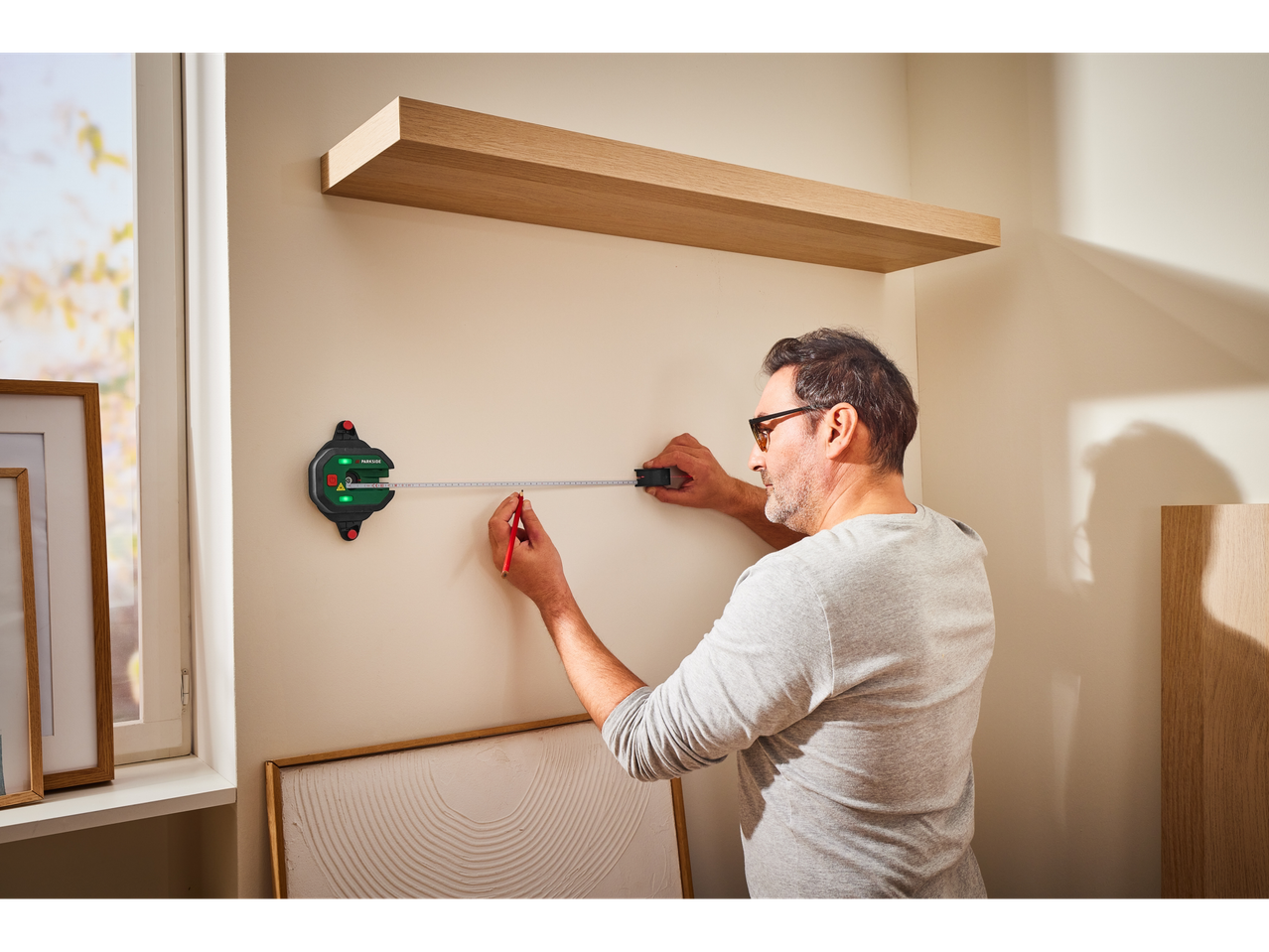 PARKSIDE® Αλφάδι λέιζερ με μετροταινία