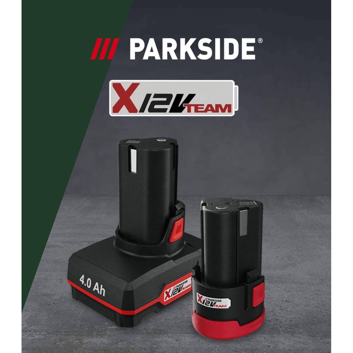 🛠 Δραπανοκατσάβιδο Μπαταρίας Επαναφορτιζόμενο PARKSIDE PERFORMANCE®️ 12 V «PBSPA 12 D4» με 2 μπαταρίες, φορτιστή και 3 σετ μύτης και τρυπανιού - Carpouxtsis Glass