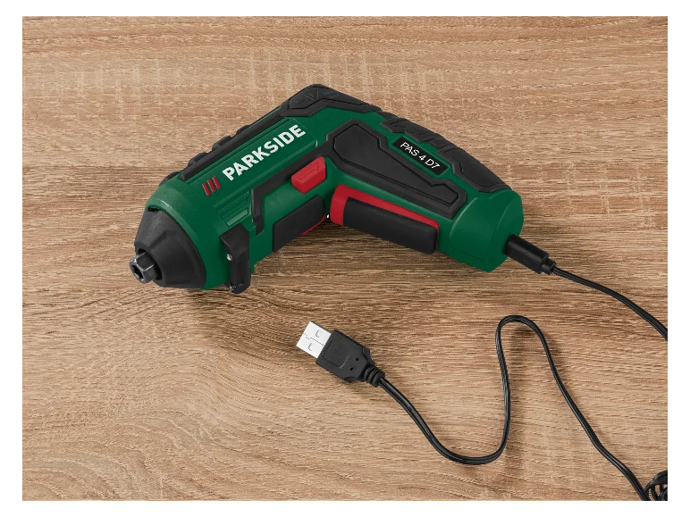 Κατσαβίδι Μπαταρίας PARKSIDE® 4V »PAS 4 D7«, με μπαταρία και καλώδιο φόρτισης