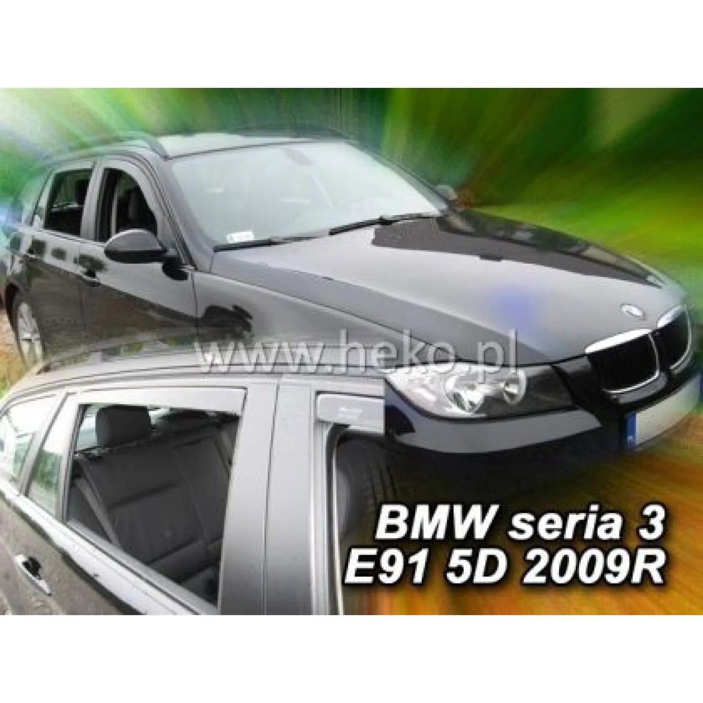 Ανεμοθραύστες για BMW 3 E91 (2005-2012) combi - 4 τμχ. εμπρός και πίσω