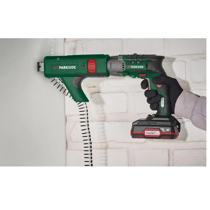 🛠 Κατσαβίδι γυψοσανίδας Μπαταρίας PARKSIDE® 20 V "PTBSA 20-Li A1", με μπαταρία και φορτιστή