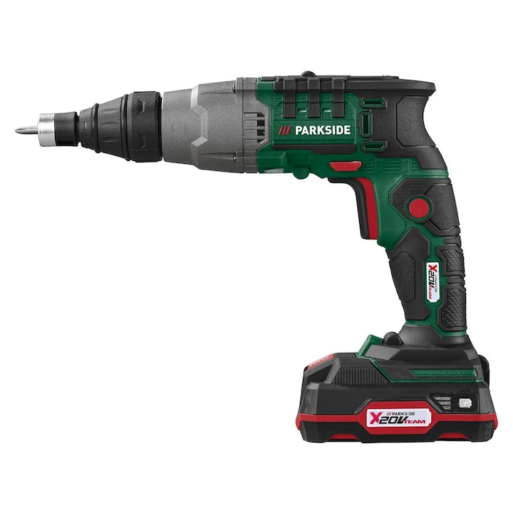 🛠 Κατσαβίδι γυψοσανίδας Μπαταρίας PARKSIDE® 20 V "PTBSA 20-Li A1", με μπαταρία και φορτιστή