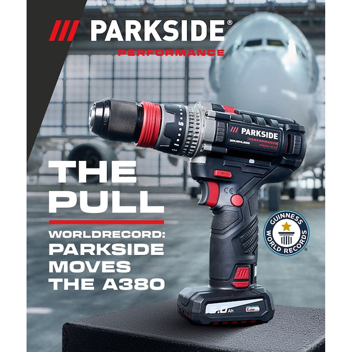 80NM!!! 🛠 Σετ δραπανοκατσάβιδο Μπαταρίας PARKSIDE PERFORMANCE® 12 V / 5 Ah "PPBSSA 12 BF24 A1", με μπαταρία και φορτιστή.