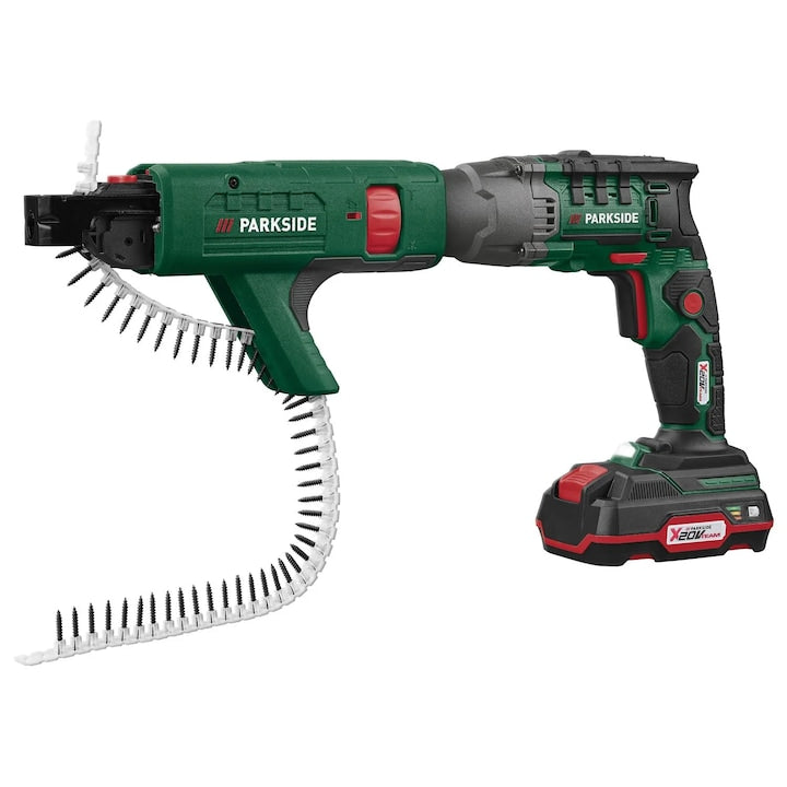 🛠 Κατσαβίδι γυψοσανίδας Μπαταρίας PARKSIDE® 20 V "PTBSA 20-Li A1", με μπαταρία και φορτιστή