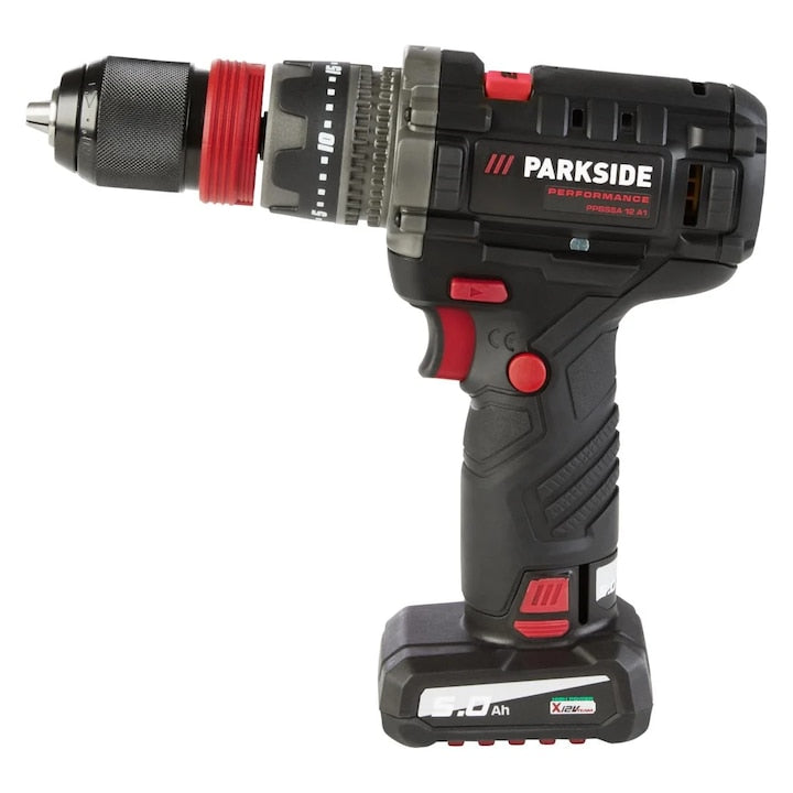 80NM!!! 🛠 Σετ δραπανοκατσάβιδο Μπαταρίας PARKSIDE PERFORMANCE® 12 V / 5 Ah "PPBSSA 12 BF24 A1", με μπαταρία και φορτιστή.
