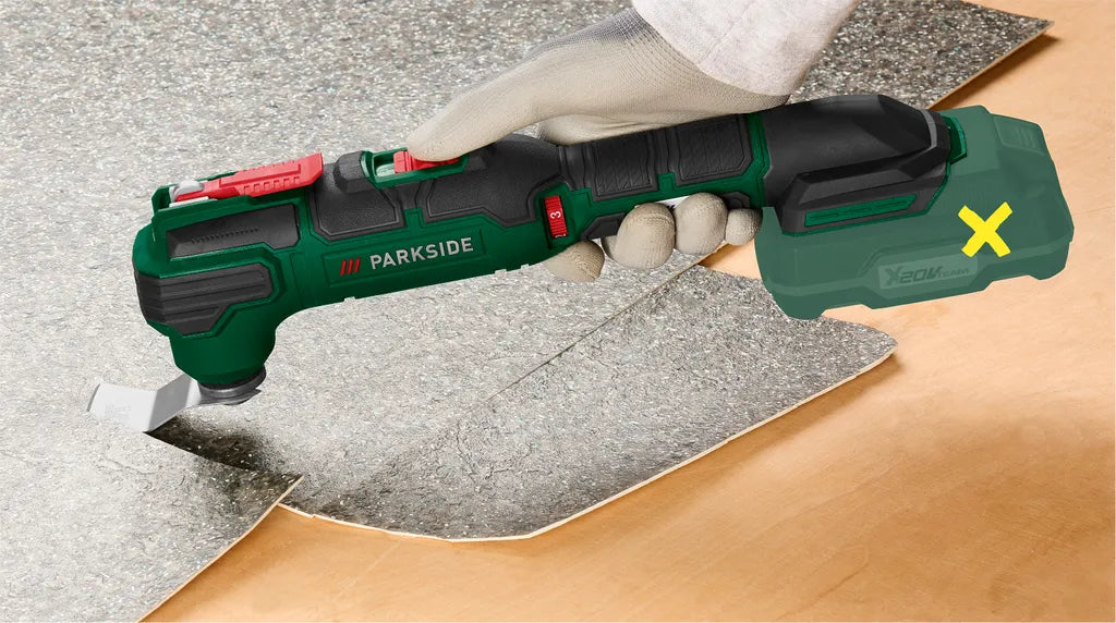 🛠 Πολυλειτουργικό εργαλείο Μπαταρίας PARKSIDE® 20 V »PAMFW 20 -Li C3«, χωρίς μπαταρία και φορτιστή