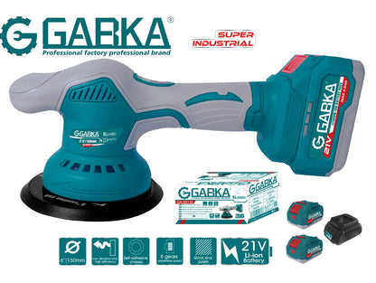 🔧 GABKA® Αλοιφαδόρος/ Τριβείο Μπαταρίας 21V GA-88131A με 1 Μπαταρία & Φορτιστή
