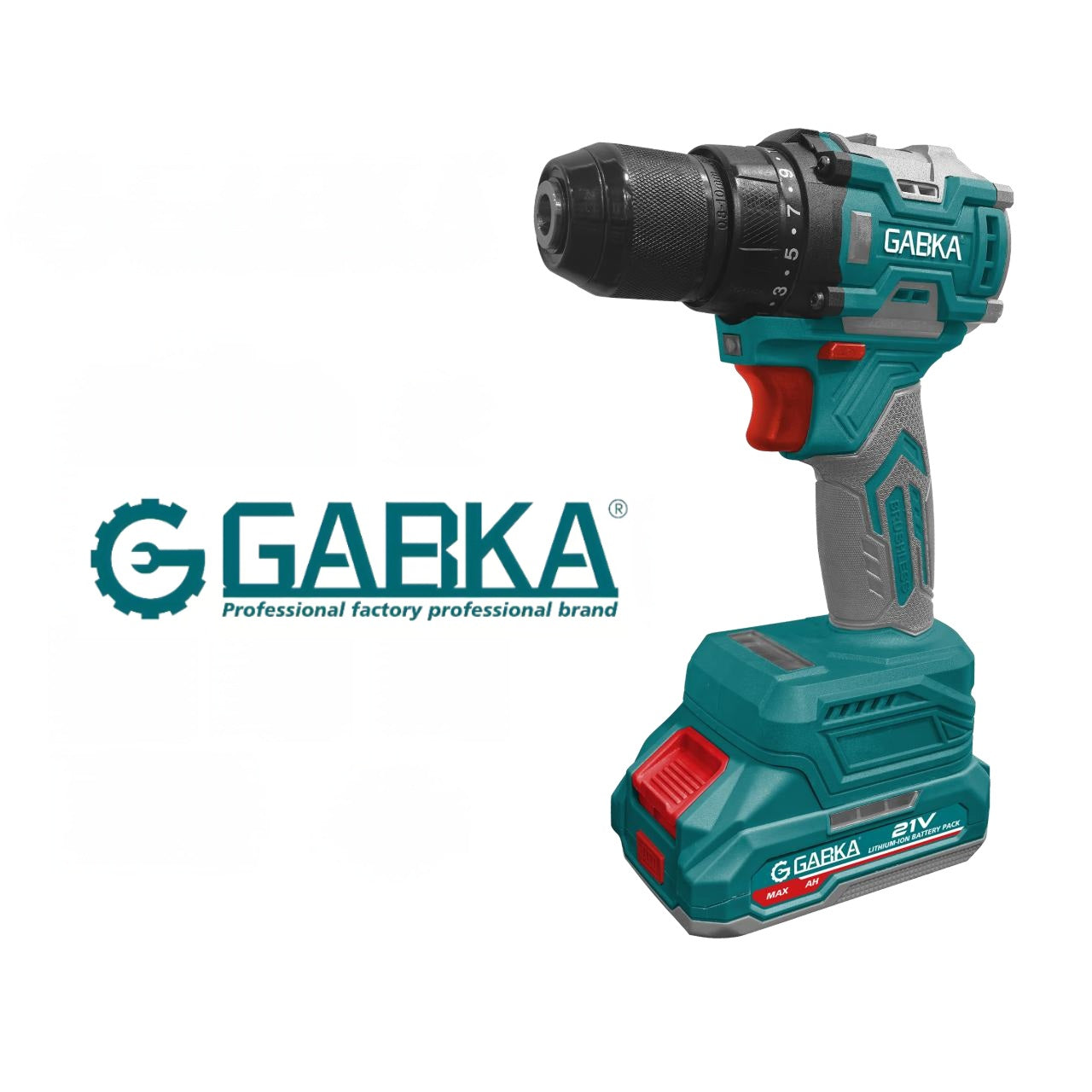 🔧 GABKA® Κρουστικό Δραπανοκατσάβιδο Μπαταρίας 21V GA88229A με 1 Μπαταρία & Φορτιστή