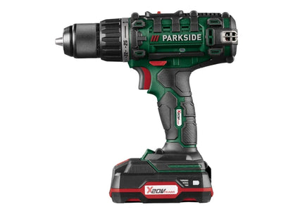 🛠 Σετ Τρυπάνι Επαναφορτιζόμενο PARKSIDE® 20 V 2 σε 1 »PABS 20-Li G8« Με 2 μπαταρίες, φορτιστή και συλλογή με εξαρτήματα!!! - Carpouxtsis Glass