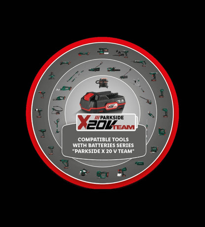 🔋 Έξυπνη μπαταρία PARKSIDE PERFORMANCE 20 V »PAPS 208 A1«, 8 Ah, ελεγχόμενη μέσω της εφαρμογής Lidl