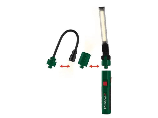 🔦 Πολυλειτουργικό φως LED Μπαταρίας PARKSIDE® 3 σε 1 »PAML 2000 A1«, με εναλλάξιμες κεφαλές φωτός