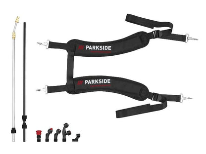 Ψεκαστήρας πίεσης πλάτης, Μπαταρίας PARKSIDE PERFORMANCE® 20V »PRDSP 20-Li C2«, χωρίς μπαταρία και φορτιστή