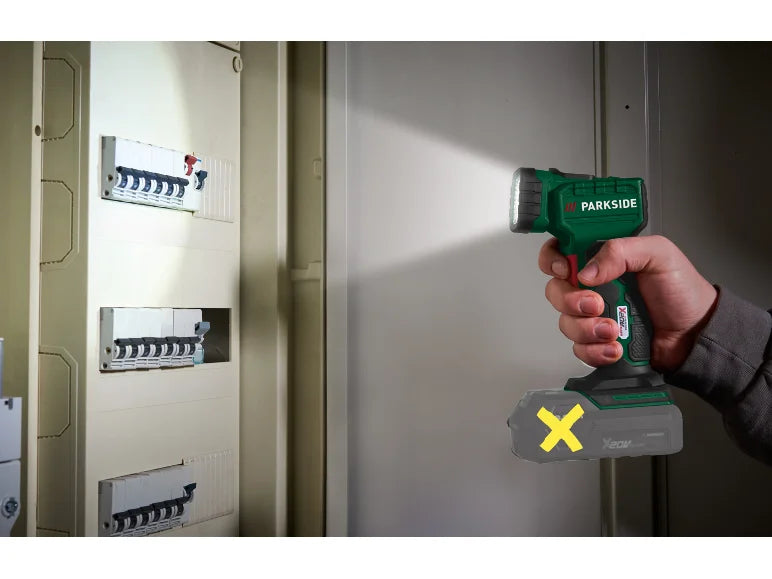 Φακός χειρός LED επαναφορτιζόμενος 20V PARKSIDE® »PLHLA 20-Li«, χωρίς μπαταρία και φορτιστή