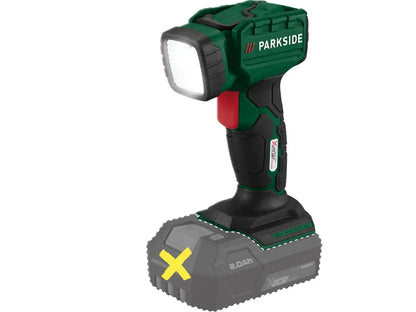 Φακός χειρός LED επαναφορτιζόμενος 20V PARKSIDE® »PLHLA 20-Li«, χωρίς μπαταρία και φορτιστή