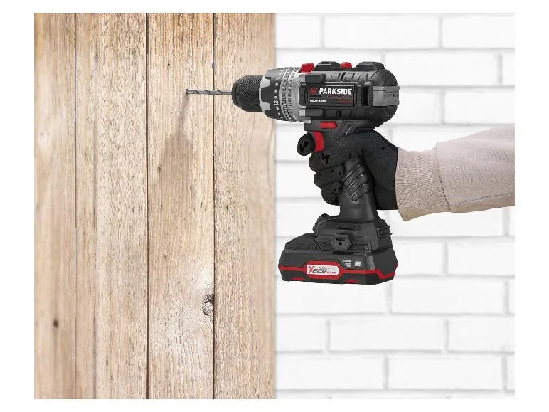 🛠 Σετ δραπανοκατσάβιδο Μπαταρίας με βαλίτσα PARKSIDE PERFORMANCE® 20 V »PBSAP 20-Li A1«, με 2 μπαταρίες και φορτιστή