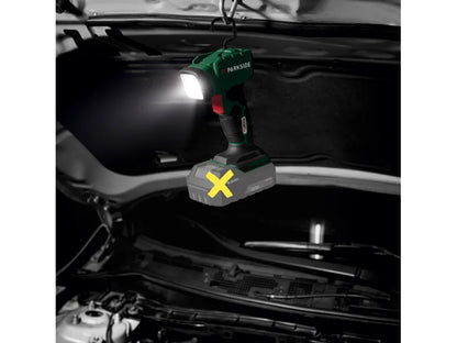 Φακός χειρός LED επαναφορτιζόμενος 20V PARKSIDE® »PLHLA 20-Li«, χωρίς μπαταρία και φορτιστή