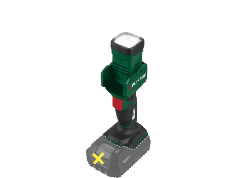 Φακός χειρός LED επαναφορτιζόμενος 20V PARKSIDE® »PLHLA 20-Li«, χωρίς μπαταρία και φορτιστή