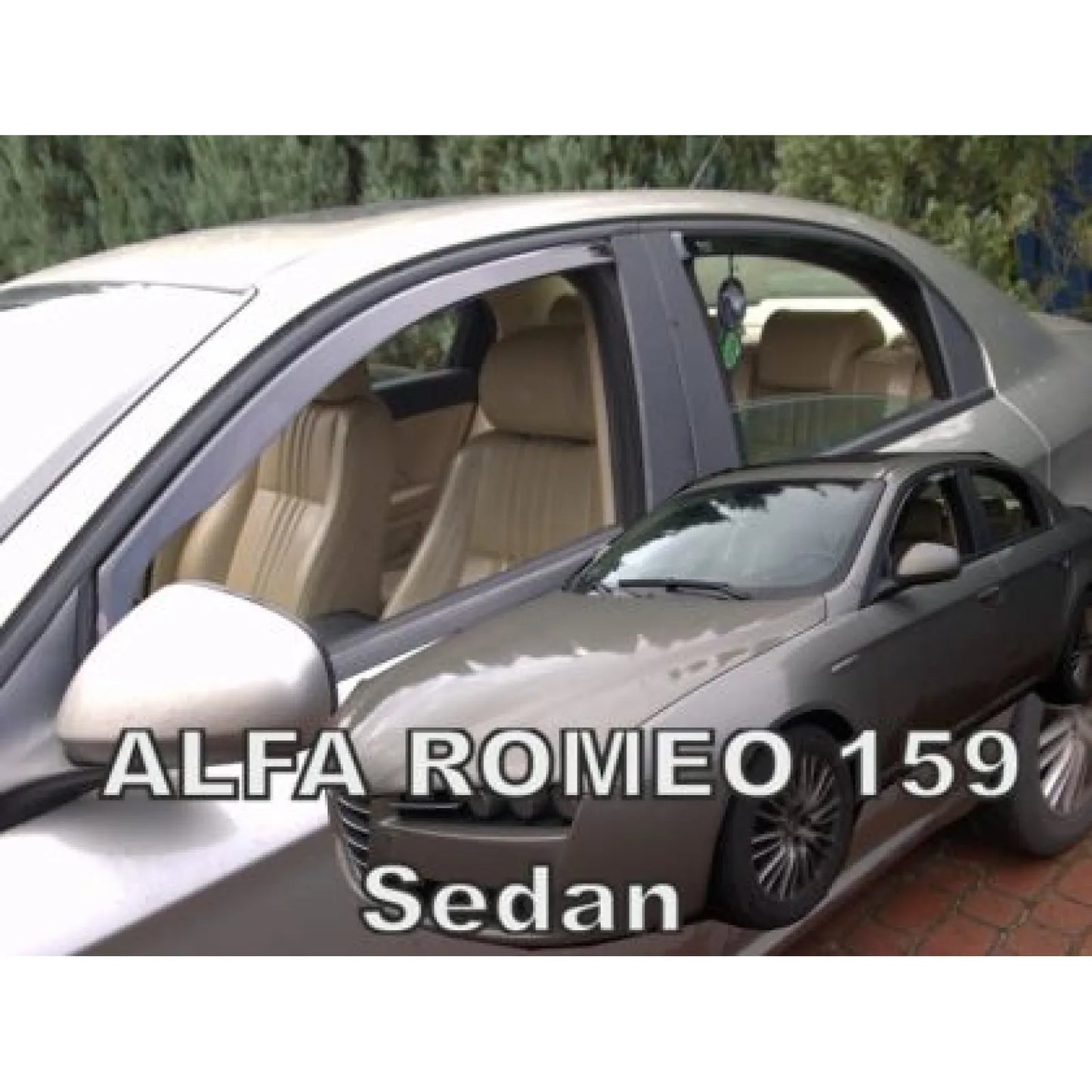 Ανεμοθραύστες για Alfa Romeo 159 (2005-2011) Sedan - 4 τμχ. εμπρός και πίσω