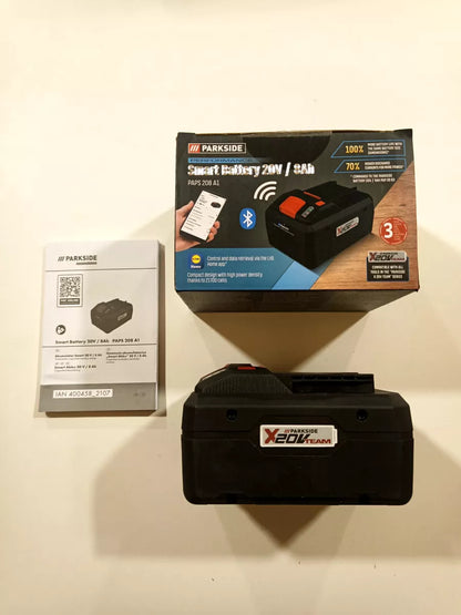 🔋 Έξυπνη μπαταρία PARKSIDE PERFORMANCE 20 V »PAPS 208 A1«, 8 Ah, ελεγχόμενη μέσω της εφαρμογής Lidl